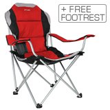 Xscape Designs® SportLine FR - XL Quad-Fold Chair w/ FREE Footrest