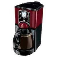 Mr. Coffee FTX49 12-Cup Programmable Coffeemaker, Black/Red