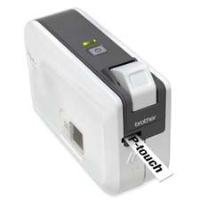 Brother International Corp. Products - Label Printer, Thermal, 180dpi, 2-1/10x6-1/5x4-2/5, WE/GY - Sold as 1 EA - P-Touch 1230PC is a label printer designed for PCs. No software is required. Simply plug into your USB and label appears on