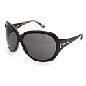 TOM FORD SABINE TF65 035 BLACK PLASTIC OVERSIZED SUNGLASSES