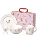 Cath Kidston Pink Sprig Flower Breakfast Set in Tin