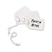 Avery White Marking Tags, Strung, 1.90 x 1.25-Inches, Pack of 1000 (12203)