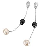 AZ Collection Swarovski Crystal and Pearl Clip-on Earrings