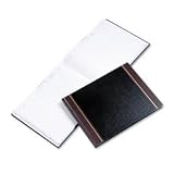 Wilson Jones Visitors' Register Book, 3,400 entry capacity, Hard-bound, Black (WS491A)