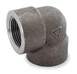 Industrial Grade 1MMU2 Elbow, 90 Deg, 1/4 In, Threaded, Black Steel