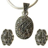Earring and Pendant Sets Sterling Silver Jewelry 26 Grams (pr324)