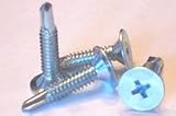 1/4-20 X 1 1/2 Self-Drilling Screws / Phillips / Wafer Head / #3 Point / Steel / Zinc / 1,000 Pc. Carton