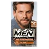 Just For Men Brush-In Color Gel for Mustache, Beard and Sideburns, Real Black M-55 1 ea
