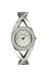 DKNY Crystal Crossover Bracelet White Dial Women's Watch #NY4716