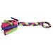 Kitchen & Housewares : Fleecy Clean Tennis Ball Knot Tug Dog Toy - 24 in.