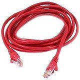 Belkin - Crossover cable - RJ-45 (M) - RJ-45 (M) - 50 ft - UTP - ( CAT 5e ) - red