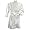 Chenille Bath Robe with German Shepherd White