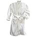 Chenille Bath Robe with German Shepherd White