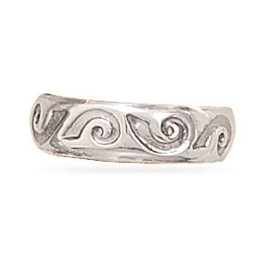 Wave Design Toe Ring