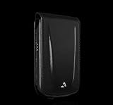 Vaja Black Balance Top Leather Case for Blackberry Curve 8900 with Ultra Clip