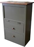 Dynamic Accents - Elegant Eatery Dog Food Cabinet & Raised Feeder (Painted Pewter)