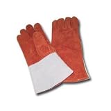 Firepower (FIR1423-0051) Welders Gloves with Thumb Strap, Russet - Brown