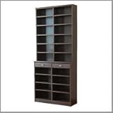 引出付きオープン本棚幅900