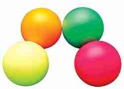 DINO SKIN Sup-R-Brite - Medium Bounce - Coated Foam Ball - 7'' ORANGE