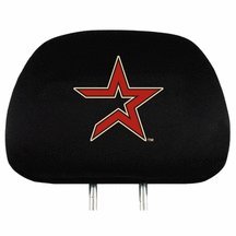 Houston Astros Head Rest Covers - Set of 2