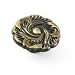 1-1/4" Dia Antique Brass Provincial Knob