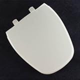 Bemis 1240200036 Eljer Emblem Plastic Round Toilet Seat, Natural