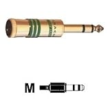 Electronics : OEHLBACH Jack Plug 6,3mm gold, cable upto 11mm dia. Stereo. Colour: Gold. STAR RATING : 3.
