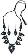 Fashion Jewellery Necklace and Earing In Terracota Handcrafted Unique Gift For Lady
