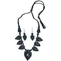 Fashion Jewellery Necklace and Earing In Terracota Handcrafted Unique Gift For Lady