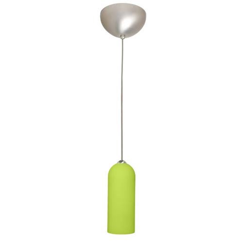 Besa Lighting Silo Lime 12V Satin Nickel Mini Pendant