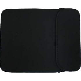 Neoprene Slip Sleeve Case fits 10.2" Netbook and iPad - Black