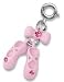 Adorable CHARM IT© Double Pink Ballet Slippers Charm with Pink Crystals