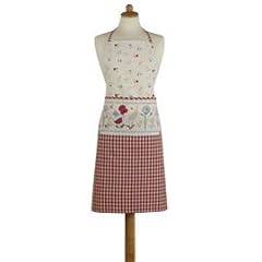 FC41 ROT Serie Fleurs Champetre 1 K�chensch�rze 70 x 85 cm.