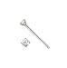 .925 Sterling Silver Nose Stud 1.5 mm End Ball