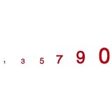 Gothic Numbers, Red - B000BRJCRO