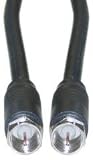 F-Pin Black RG6 / UL Coax Cable, 1 ft