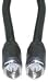 F-Pin Black RG6 / UL Coax Cable, 1 ft