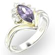 Women's Classic ine Amethyst Cubic Zirconia Ring, Size: 5-10 Women's Classic ine Amethyst Cubic Zirconia Ring, Size: 5-10