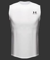 Under Armour 0083 LooseGear Sleeveless T-Shirt - White, Extra Large