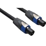 HOSA SPEAKER CABLE, NEUTRIK SPEAK-ON, 14AWG x4, 20 ft.