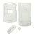 AT&T Cingular Motorola MOTORAZR Razr V3xx Snap-On Translucent Clear Crystal Case Cover with Removable Belt Clip