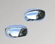 Custom Chrome Door Mirror Cover Chrysler 300/300C 2004-2007 Covers Chrome Mirror Covers