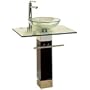 Davina 24" Glass Bathroom Vanity with Round Sink