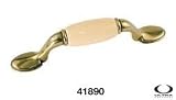 3 C.C. Coffee Porcelian & Antique English Drawer Pull Lot of 25