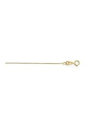 14K Solid Gold Box Chain Baby Childrens Necklace 13"