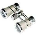 Adorama 3 x 25 Focusing Opera Glass Binocular, Platinum with Silver Trim