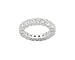 Cubic Zirconia and Sterling Silver Eternity Band Ring