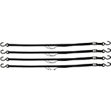 6' Black Motorcycle & ATV Cam Buckle Tie-down Strap Kit 
