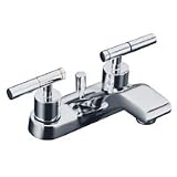 Kohler Faucets K 8201 4 Taboret Lav Fct Lever Pop Up Polished Chrome