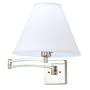 OTT-LITE Belsani Nickel Finish Plug-In Swing Arm Wall Lamp
